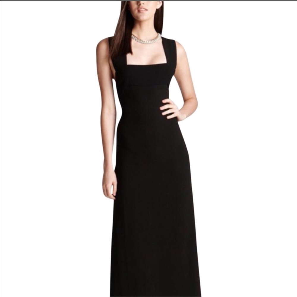 BCBG long formal black dress.